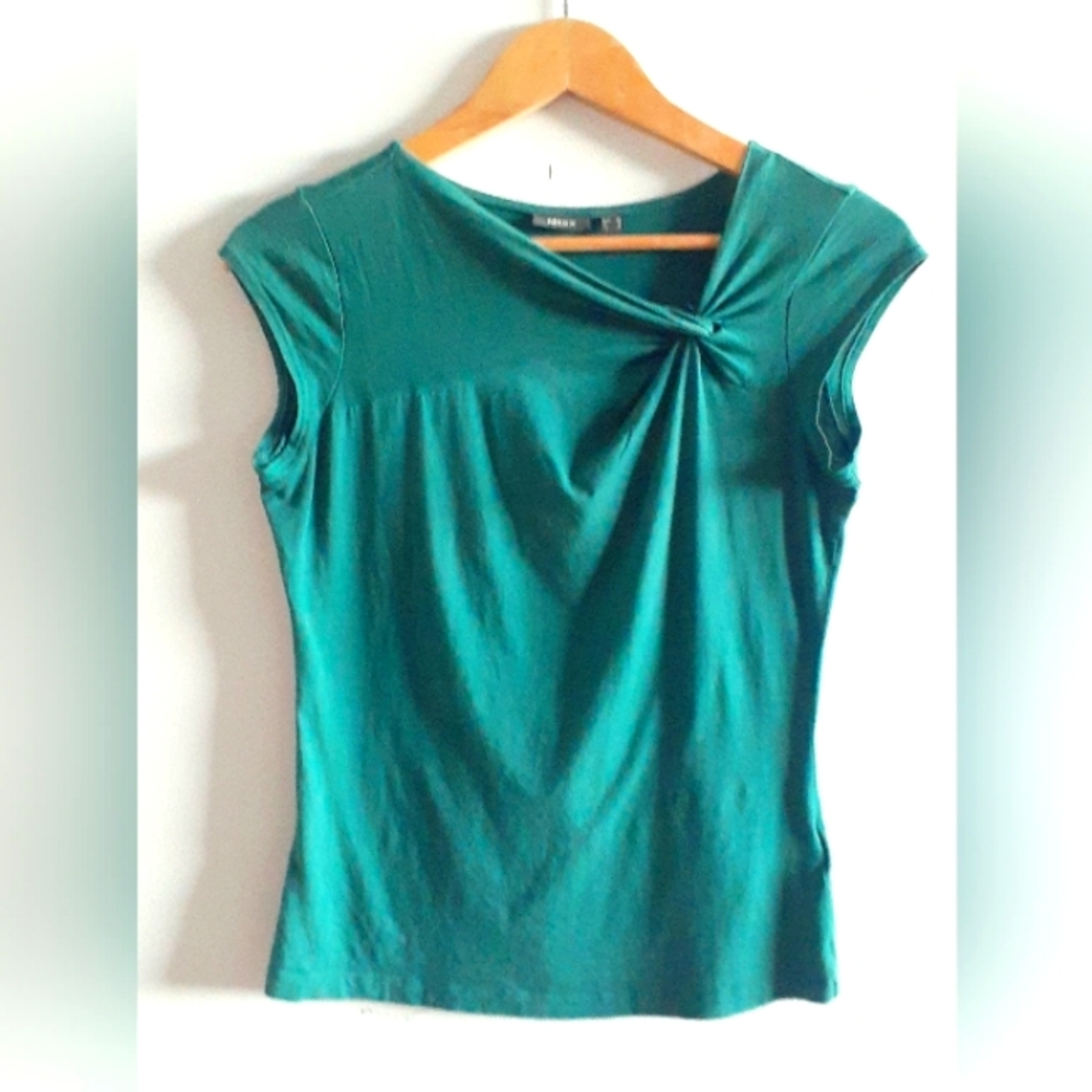 Cotton top in teal, M
